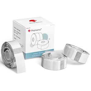 Memoqueen 14mm*30mm 透明感熱ラベル 3 ロール