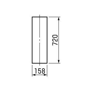 窓用延長パネル 全長55cm (アスウェル 移動式エアコン専用／既存部品と