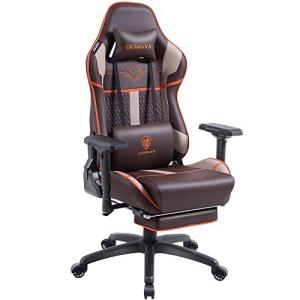 Dowinxゲーミングチェア/オフィスチェア/パソコンチェア カスタマイズ4Dアームレスト付き オットマン付きチェア