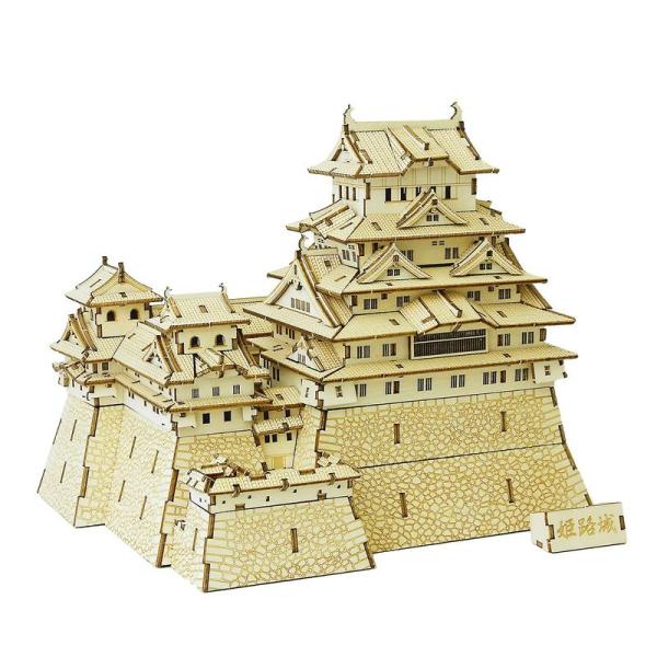 知育玩具 ki-gu-mi 姫路城 - 小学生 から 大人 まで 楽しめる 木製 3D 立体パズル ...