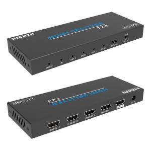 家電 BUNGPUNG HDMI 分配器 1入力4出力 同時出力、4K@60Hz 1080P@120Hz 18Gbps HDMI 2.0 HDCP｜tvilbidvirk3