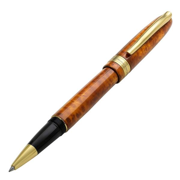 ローラーボールペン 秋Xezo手作り18Kファントムゴールドメッキファインシリアルローラーボールペン