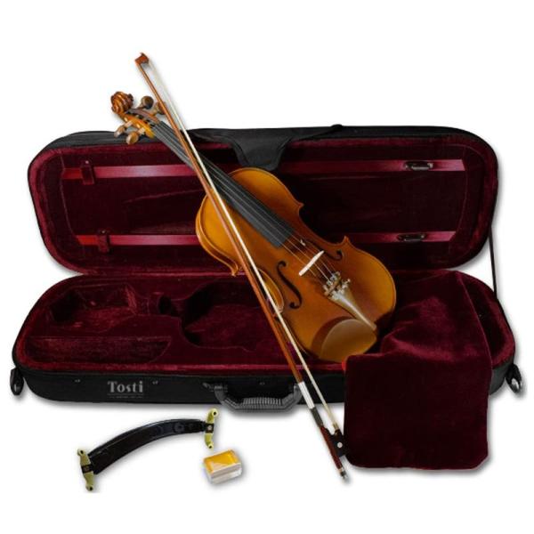 楽器 バイオリンセット 5点セット(バイオリン/弓/肩当て/松脂/ケース) 初めてのバイオリンに最適...