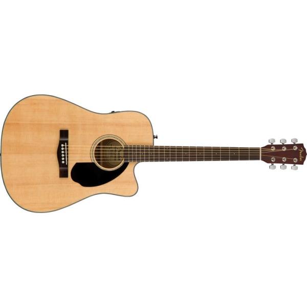エレキアコースティックギター Fender CD-60SCE, Natural ソフトケース付属