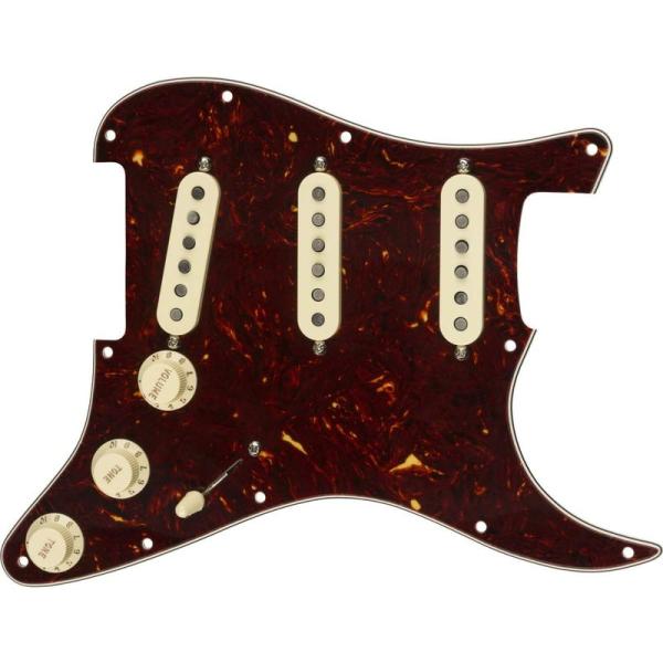 ギターパーツ Fender Pre-Wired Strat Pickguard, Custom Sh...