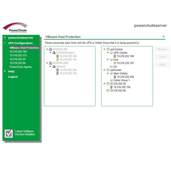 プログラミングソフト PowerChute Network Shutdown 1 Node Virt...