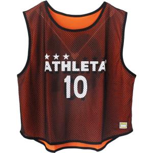 スポーツウェア ATHLETA(アスレタ) リバーシブルビブス10枚セット B-007 Fサイズ ブラック/オレンジ
