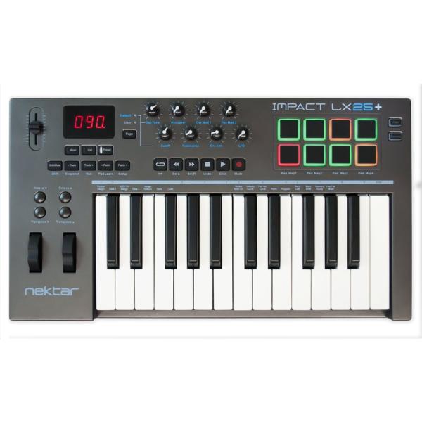 MIDIコントローラー Nektar Technology IMPACT LX25+ 25鍵 鍵盤 ...