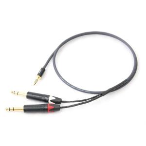 オーディオケーブル NEUMANN K5x0.14 ノイマン Yケーブル (4.4mm5極オス -TRSオス×2) (1.5m)｜tvilbidvirk3