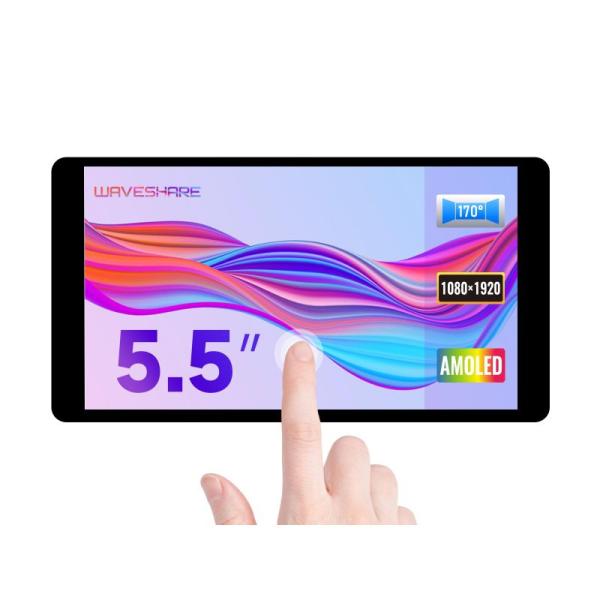 Waveshare 5.5inch HDMI AMOLED 1920x1080 Resolution...