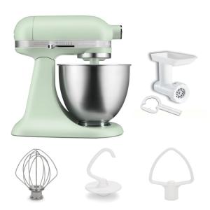 キッチンエイド KitchenAid 3.5QTスタンドミキサー+フードグラインダー特別セット ピスタチオ｜tvilbidvirk3