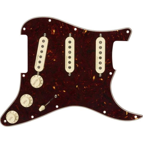 ギターパーツ Fender Pre-Wired Strat Pickguard, Vintage N...