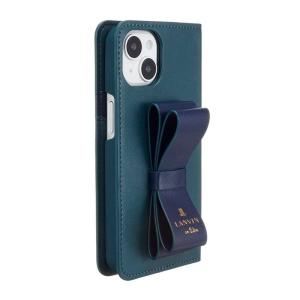 スマートフォンケース LANVIN en Bleu ランバンオンブルー iPhone 14 ケース 正規品 スタンド リング付き リボン Folio Case S｜tvilbidvirk5