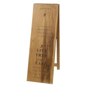 木製リーススタンドインテリア ウェルカムボード ガーデニング看板 (ブラウン)｜tvilbidvirk5