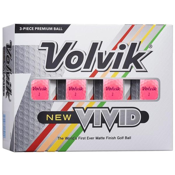 Volvik(ボルビック) ゴルフボール Vivid (ビビッド) 並行輸入品 3ピース 1ダース ...