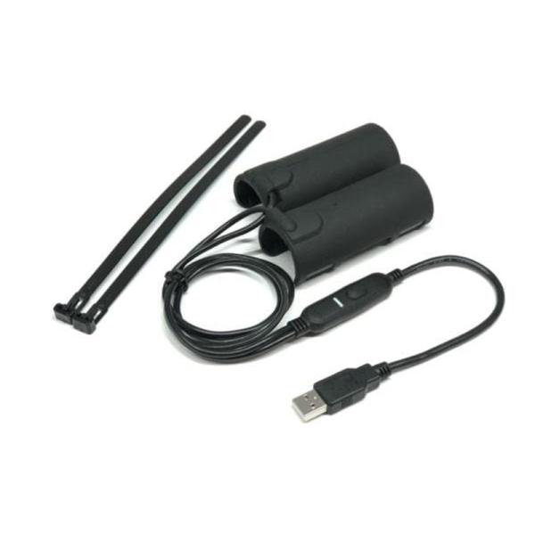 アウトドア用品 OPMID製 クリップグリップヒーター USB接続 5V2A/コントローラー付き 適...