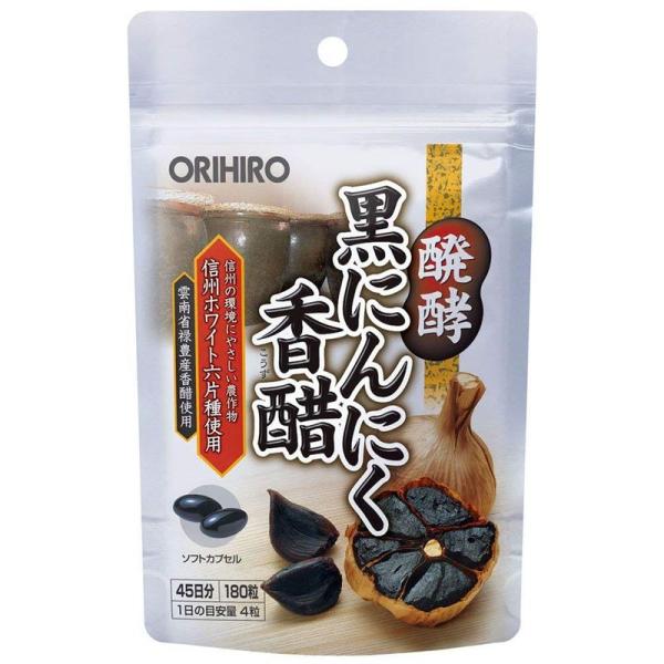 健康食品 オリヒロ 醗酵黒にんにく香醋 180粒×6個