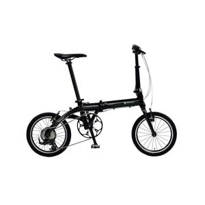 自転車 ルノー(RENAULT) 軽量・コンパクト 8.8kg 16インチ 7段変速搭載 折りたたみ自転車 PLATINUM LIGHT8 ブラック