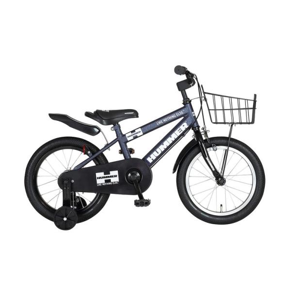 自転車 HUMMER(ハマー) KID&apos;S18-OH 特殊折りたたみ補助輪付き ミッドナイトブルー ...