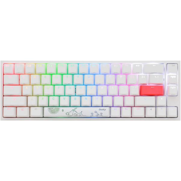 メカニカルキーボード Ducky One 2 SF RGB ピュアホワイト RGB LED 65% ...