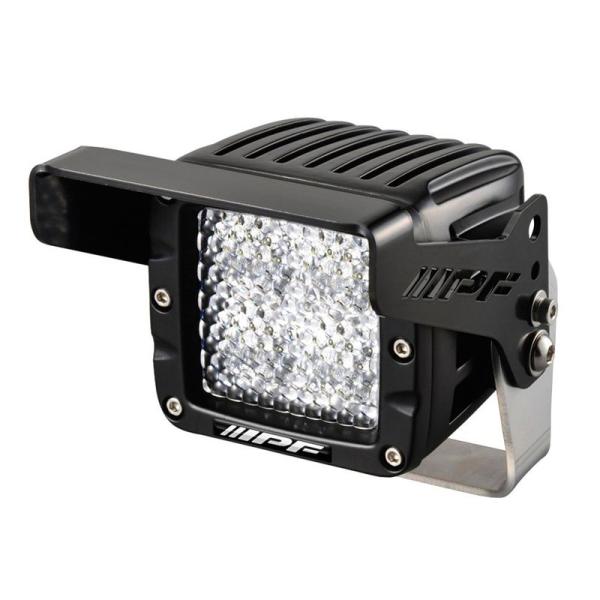作業灯 IPF フォグランプ ワークライト LED 2インチ 角形 12V 642WL-1 ブラック