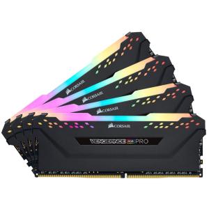 コンピュータパーツ メモリモジュール CORSAIR DDR4-3200MHz デスクトップPC用 VENGEANCE RGB PRO シリーズ ブラック 64｜tvilbidvirk5