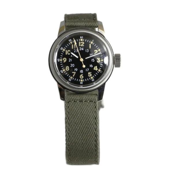 M.R.M.W. ミリタリーウォッチ TYPE A-17 ヴィンテージ 12時間表示のクォーツ腕時計...