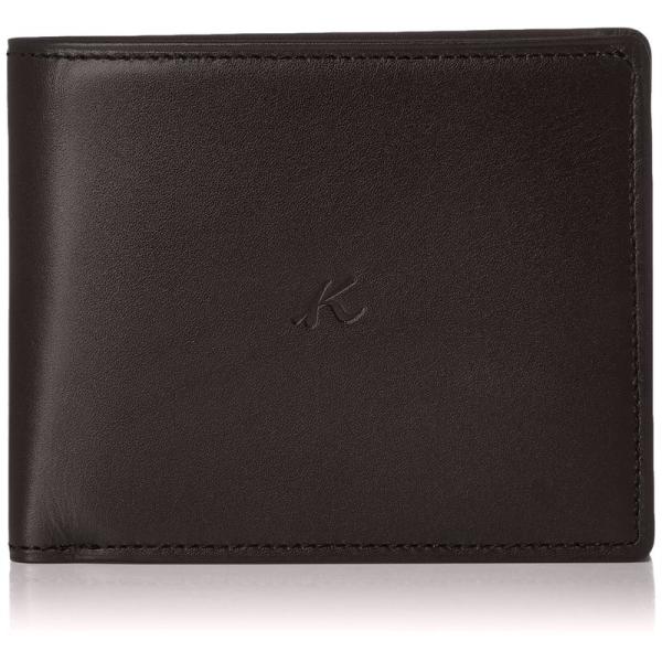 キタムラ カーフ 二折財布 RH0581 メンズ ブラック 黒 15151