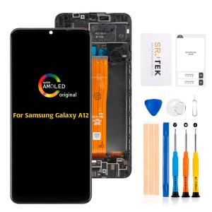 SRJTEK 6.5 インチ For Samsung Galaxy A12 A125 液晶パネル 画面交換修理用 (フレーム付きLCD)ＬＣ｜tvilbidvirk5