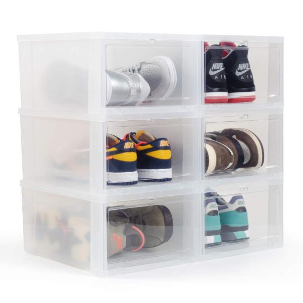 キックスラボ SHOE STORAGE BOX 6 BOX SET CLEAR クリア 6個(セット...