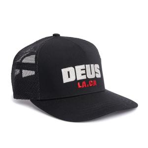 DEUS EX MACHINA (デウスエクスマキナ) / メッシュキャップ 帽子/AKIN TRUCKER - BLACK/ DMW237｜tvilbidvirk5