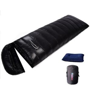 Fengzel Outdoor 封筒型寝袋 210*80cm 850FP 95%グースダウン 400-1500g高級羽毛充填 足が出せる 連