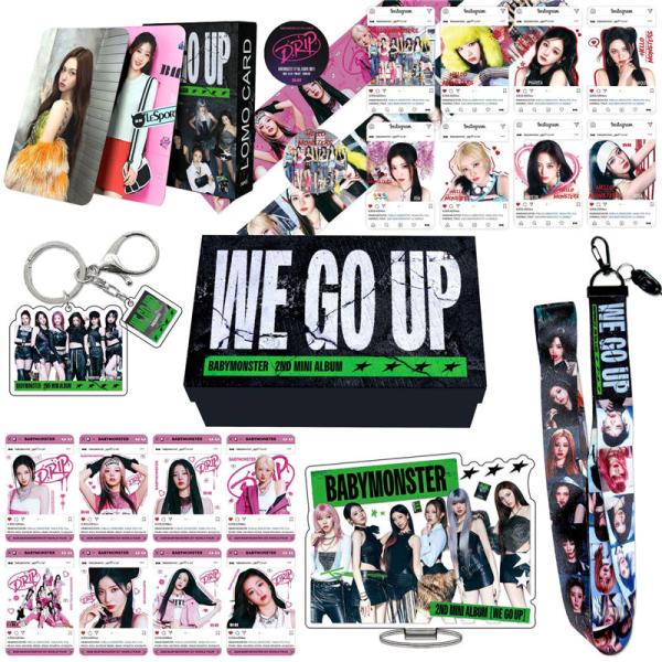 BABYMONSTERグッズ ギフトボックス フォトカード WE GO UP テープ セット トレカ...