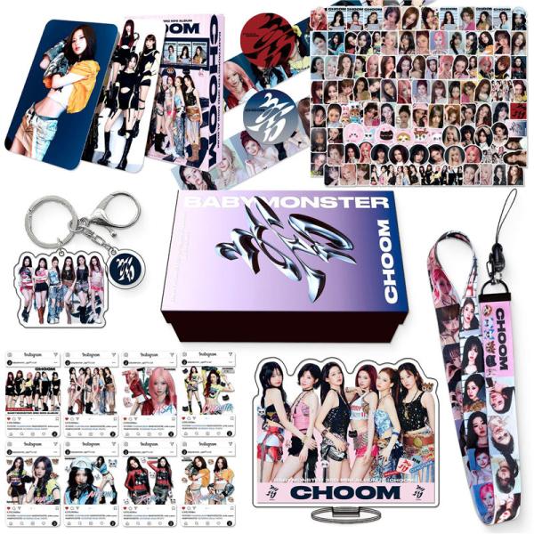 BABYMONSTERグッズ ギフトボックス フォトカード CHOOM テープ セット トレカ ベイ...