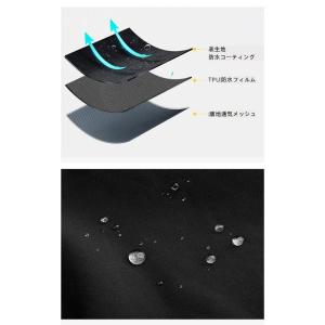 梅雨対応 レインジャケット バイク用レインスー...の詳細画像2