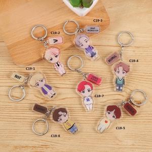 BT21 防弾少年団 BTS バンタン キーリング プラスチック キーホルダー グッズ キーチェーン アクセサリー 携帯 鍵 自動車飾り おしゃれ 小物 飾り 人気 可愛い