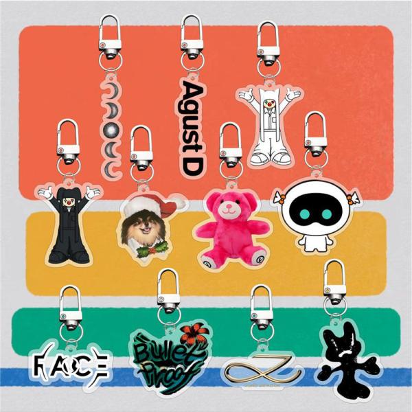 2番目半額 BTSグッズ 防弾少年団 バンタン キーリング アクリル キーホルダー グッズ キーチェ...