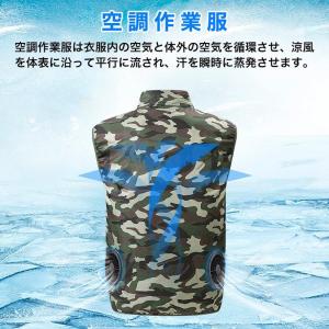 空調作業服 空調ベスト ネッククーラー付き 作...の詳細画像3
