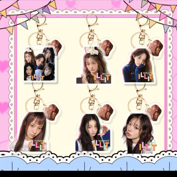 2番目半額 ILLITグッズ キーリング アクリル アイリット キーホルダー グッズ キーチェーン ...