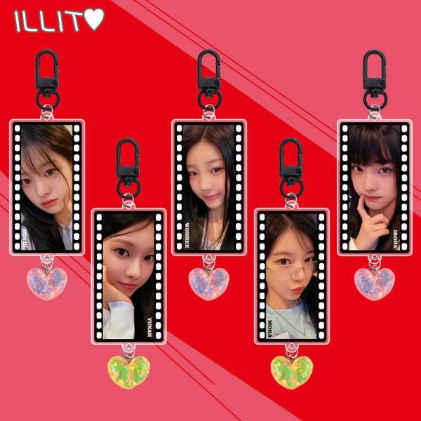 2番目半額 ILLITグッズ キーリング アクリル アイリット キーホルダー グッズ キーチェーン ...