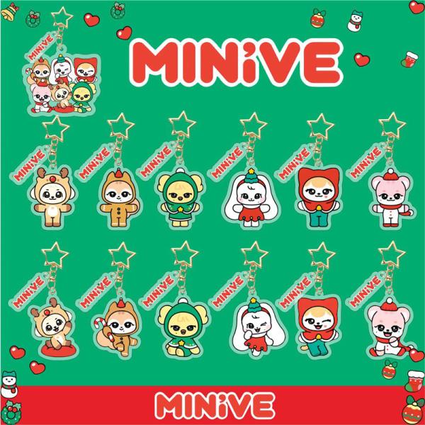 IVEグッズ MINIVE キーリング プラスチック アイヴ キーホルダー グッズ キーチェーン ア...