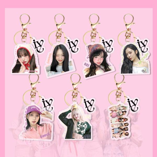 2番目半額 IVEグッズ キーリング プラスチック アイヴ キーホルダー グッズ キーチェーン アク...