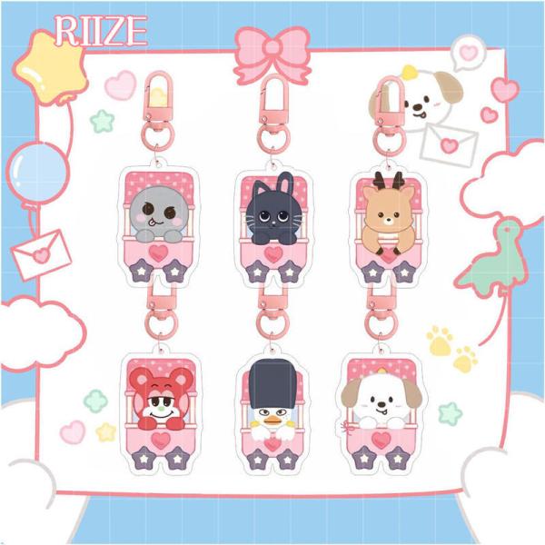2番目半額 RIIZEグッズ キーリング アクリル ライズ キャラクター キーホルダー グッズ キー...