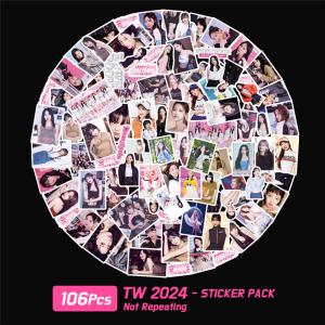 TWICEグッズ シール シールセット 106枚 トゥワイス Circuit24 スティッカー 手帳 韓流 KPOP アイドル 写真 応援 小物 全員 ONCE