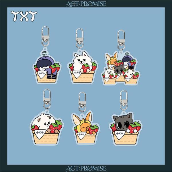 2番目半額 TXTグッズ キーリング TOMORROW X TOGETHER アクリル キーホルダー...