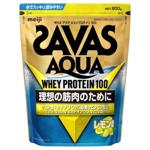 1個 明治 SAVAS ザバスアクアホエイプロテイン100 レモン風味【40食分】 800g｜家電のみやび