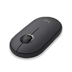 Logitech ロジテック Pebble M350GR グラファイト ブラック 薄型ワイヤレスマウス 並行輸入品｜家電のみやび