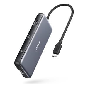 Anker アンカー PowerExpand 8-in-1 USB-C PD 10Gbps データ ハブ 100W USB Power Delivery 対応 USB-Cポート 4K出力対応 HDMIポート