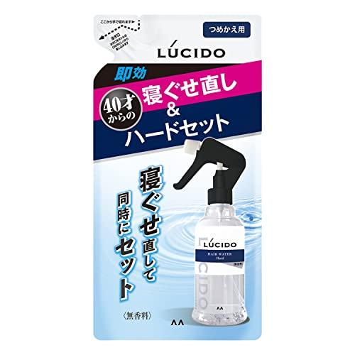 【4袋】マンダム ルシード LUCIDO 寝ぐせ直し＆スタイリングウォーター ハード つめかえ用 2...