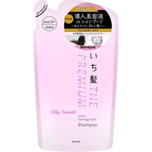 【3個】クラシエ いち髪 THE PREMIUM エクストラダメージケア シャンプー シルキースムース 詰替用 340ml 和草のちから